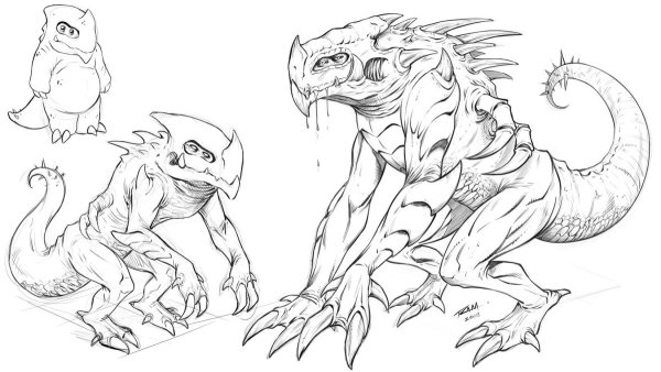 Рисовать монстров