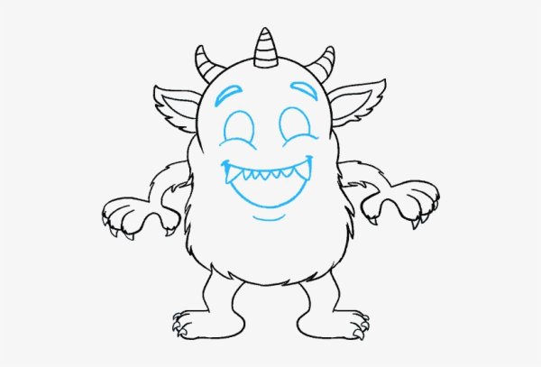 Монстр рисунок для детей