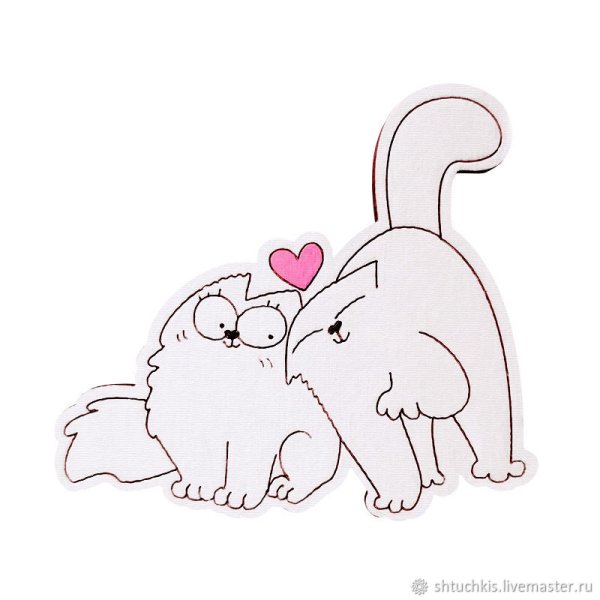 Котики любовь мультяшные