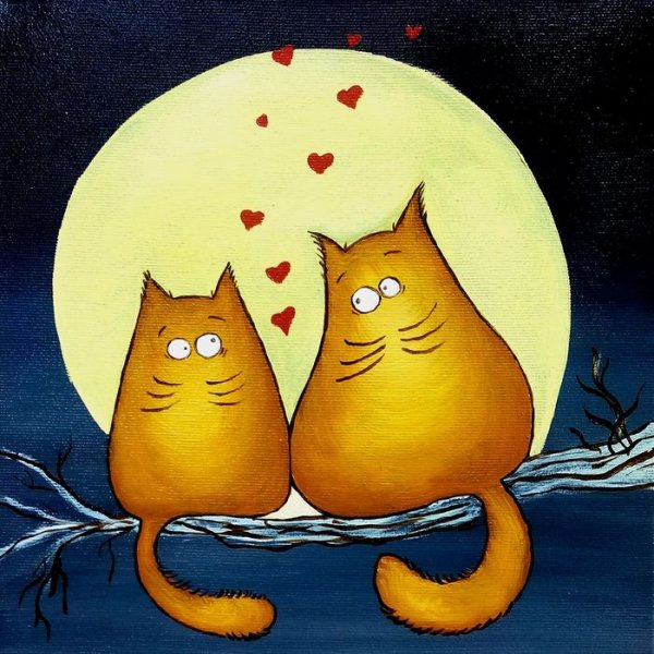 Влюбленные котики