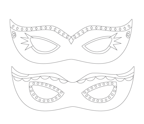 Карнавальные маски шаблоны для печати
