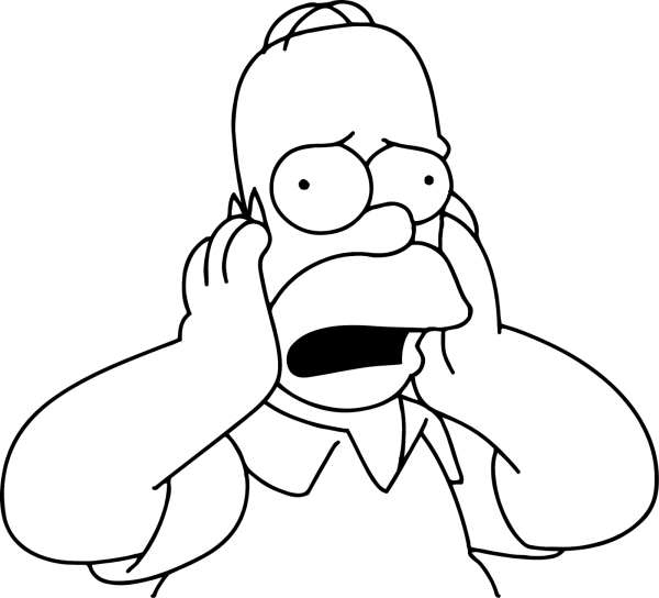 Гомер симпсон чб