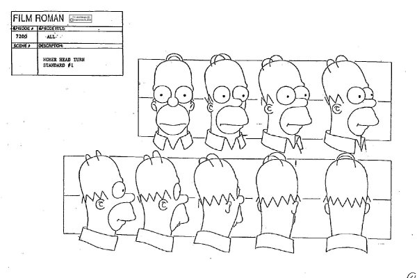 Симпсоны в стиле скетч