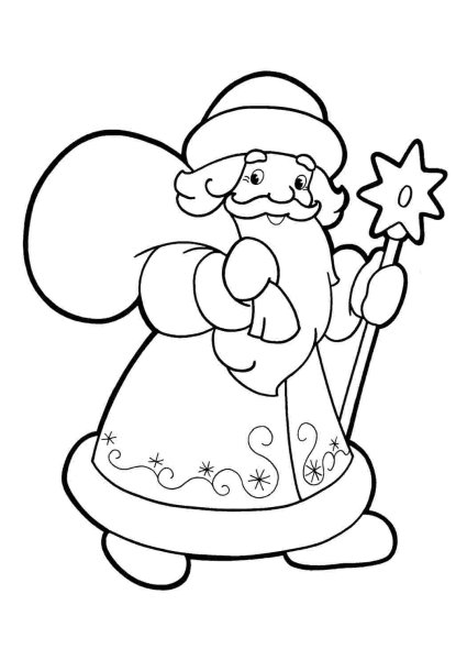 Дед Мороз на окно