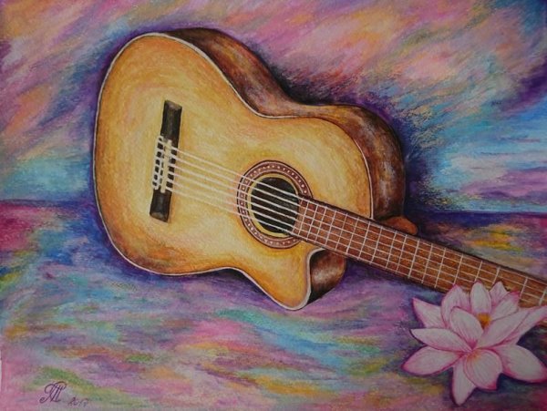 Гитара рисунок