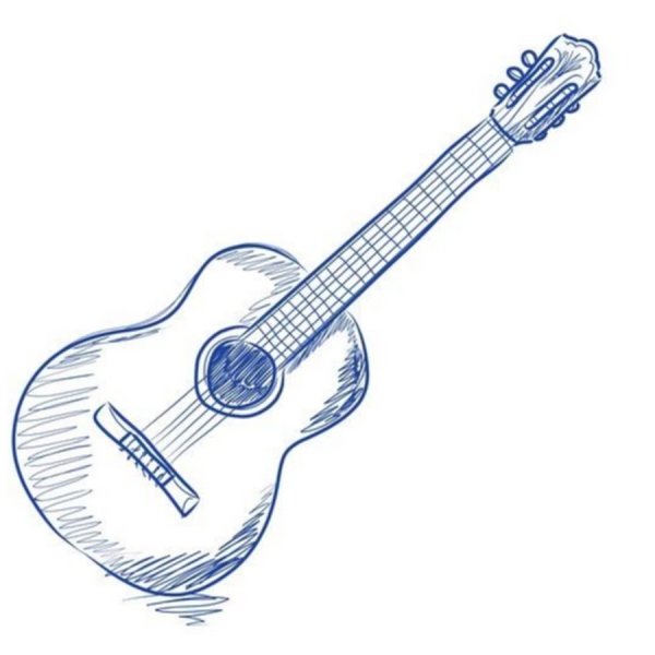 Гитара карандашом