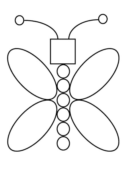 Выкладывание предметов из геометрических фигур