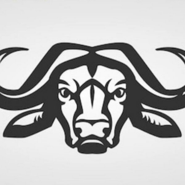 Силуэт головы буйвола