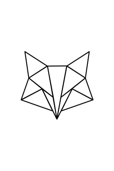 Геометрические животные простые