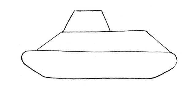Поэтапное рисование танка в подготовительной группе
