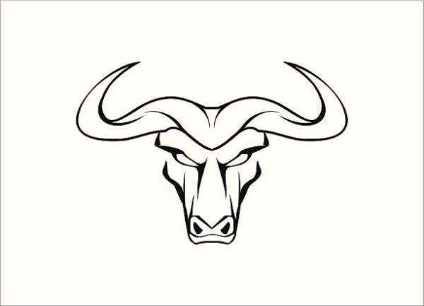 Рога быка стилизованные