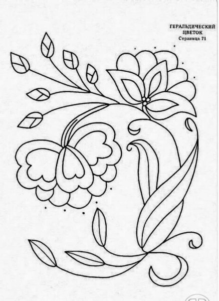 Цветы для вышивания гладью