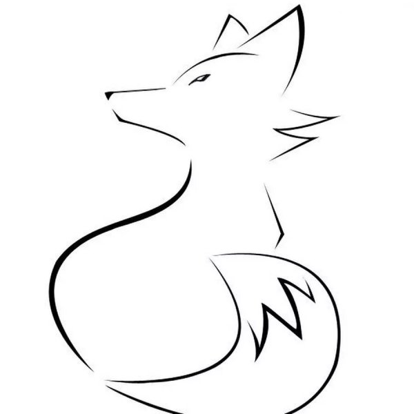 Силуэт лисы