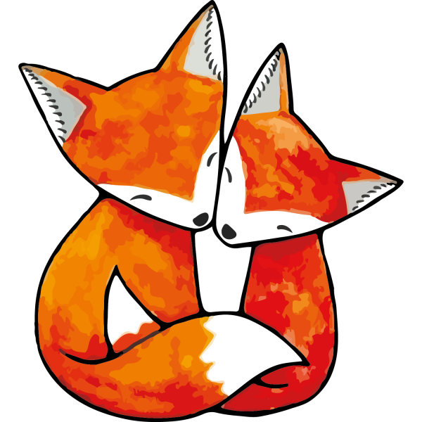 Лёгкие рисунки лисички