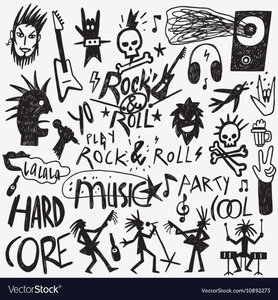 Рисунки панк легкие