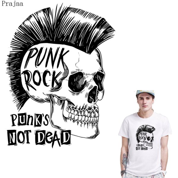 Тату череп с ирокезом