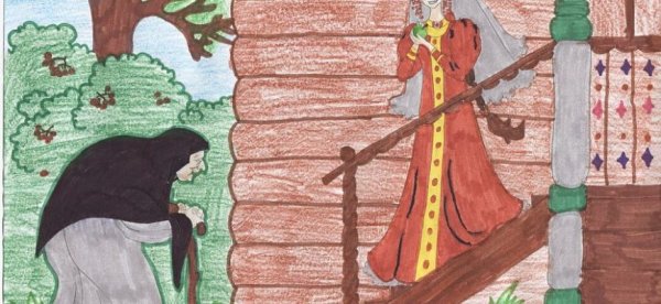 Раскраска о мертвой царевне и семи богатырях