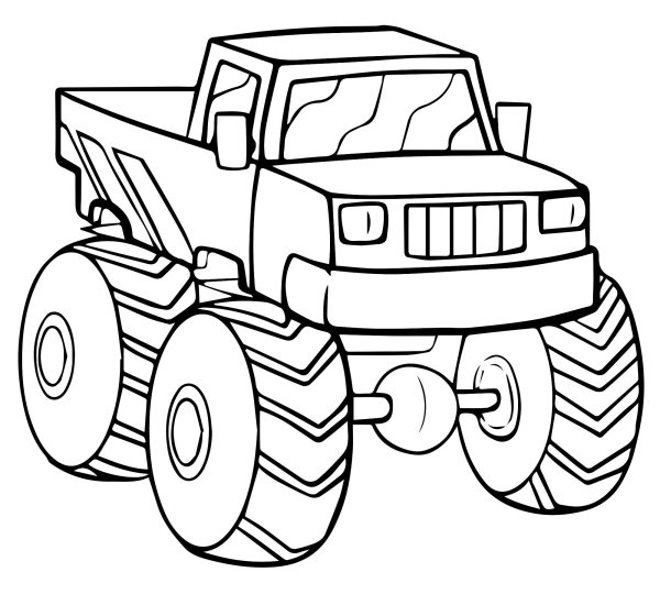 Монстр трак рисовалка