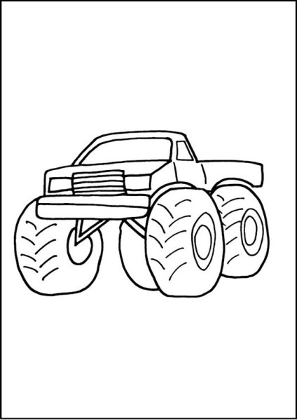 Машинки монстр трак рисование