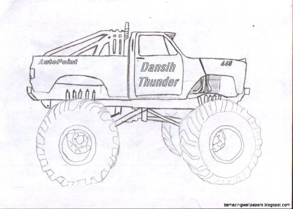 Чертеж Монстер трак