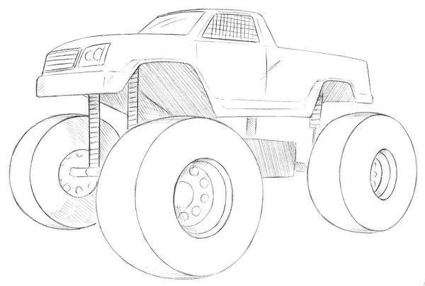 Бугатти монстр трак раскраска