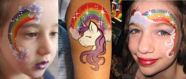 Аквагрим коллаж