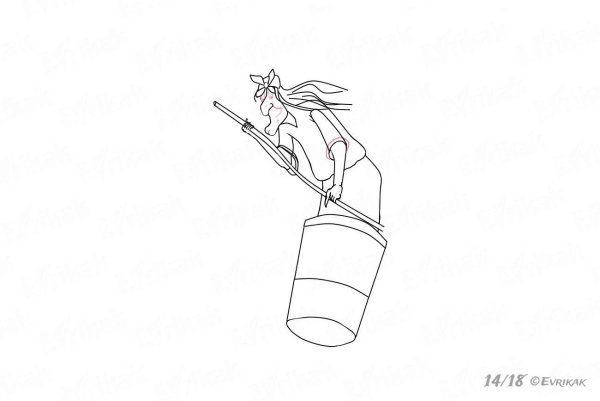 Поэтапное рисование бабы яги для детей