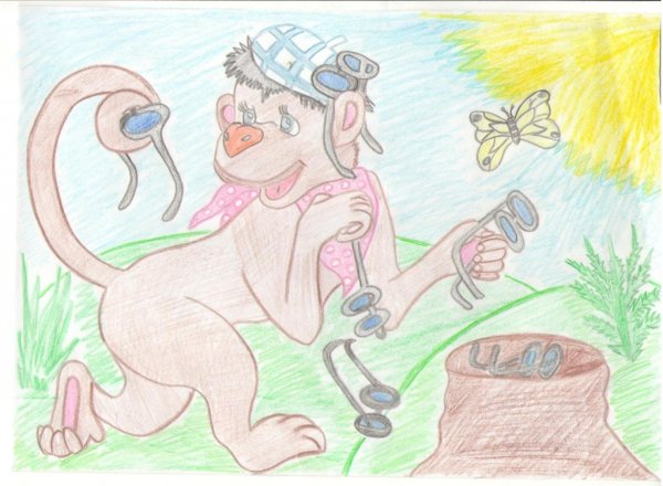 Басни Крылова обезьяна и очки обезьяна