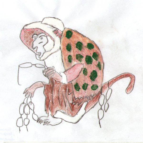 Рисунок к басне мартышка и очки