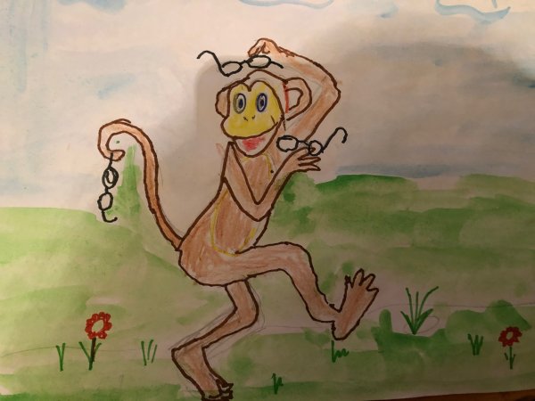 Рисуют дети иллюстрация к басни мартышка и очки