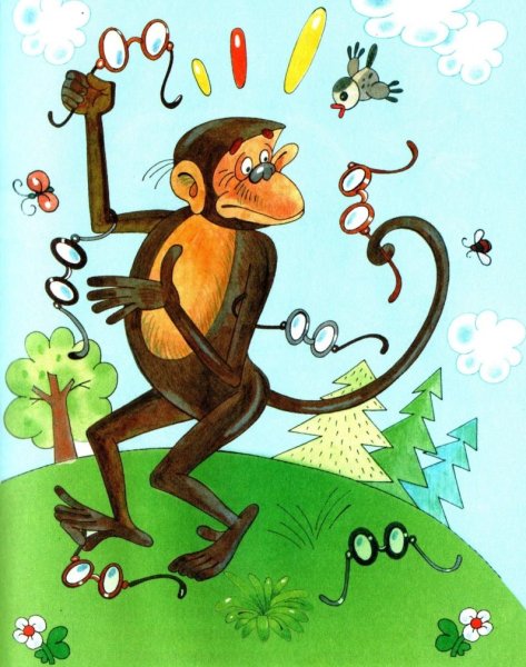 Иван Крылов мартышка и очки