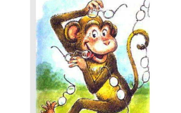 Рисунок на тему обезьяна и очки