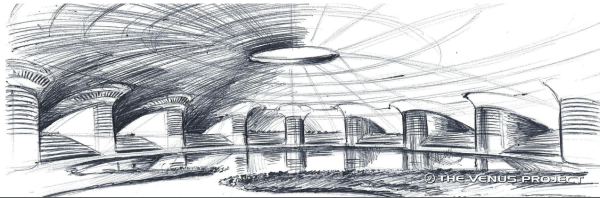 Архитектура чертежи Жака Фреско