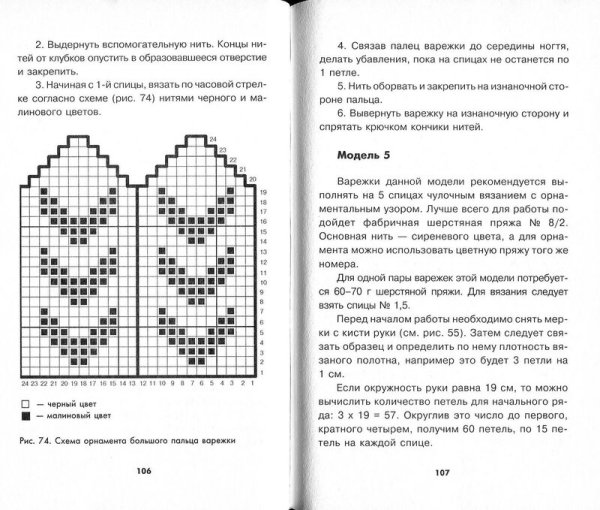Варежки для девочки 8 лет спицами схемы и описание
