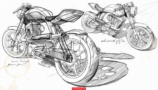 Мотоцикл сзади референс