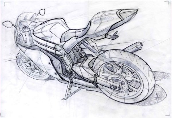 Трафареты мотоцикл для детей