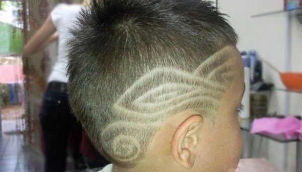 Обычные узоры на голове