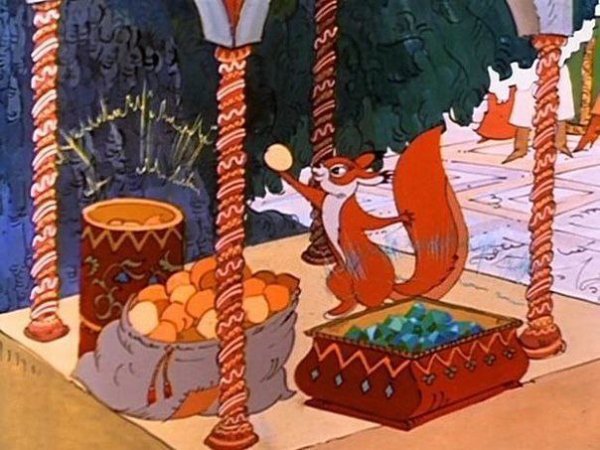 Белка грызет орешки Пушкин