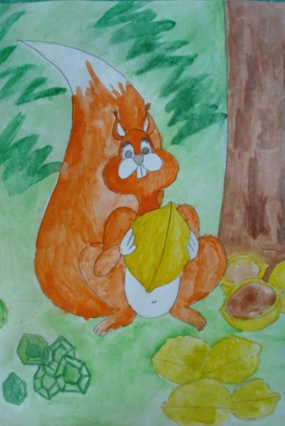 Пушкин сказка о царе Салтане белка