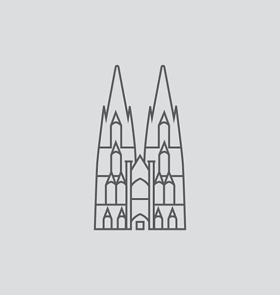 Готический собор скетч