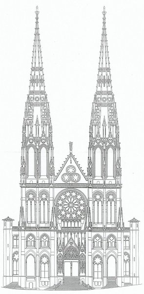Кельнский собор чертежи