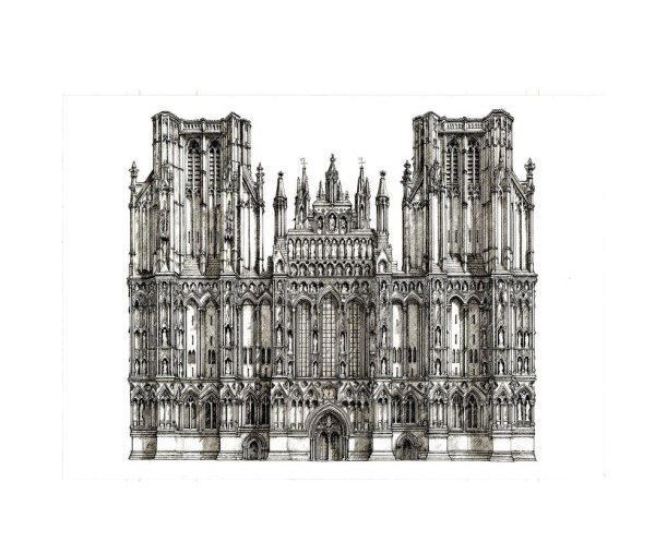 • Андреевский собор в Киеве (нарисовал эскиз здания в 1747)