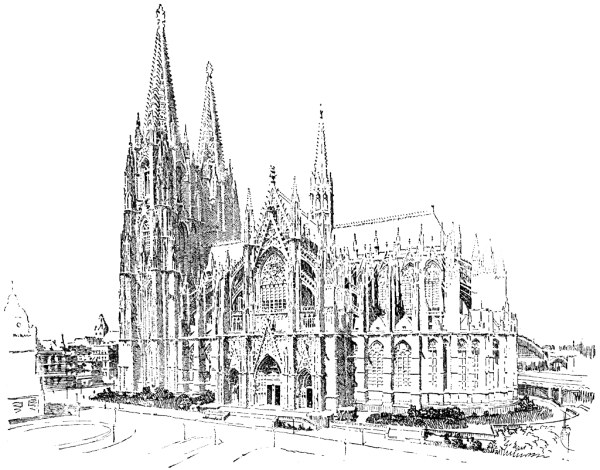 Кёльнский собор рисунок