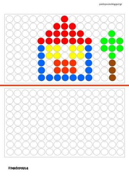 Схемы для мозаики детской