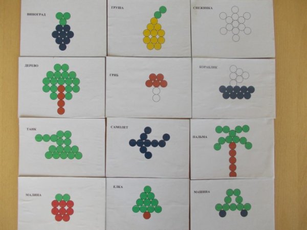 Схемы для выкладывания из крышек