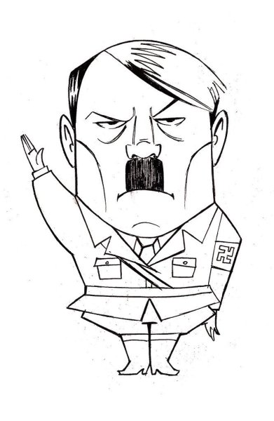 Гитлер раскраска