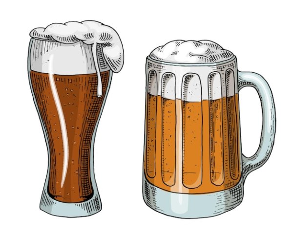 Пиво эскиз