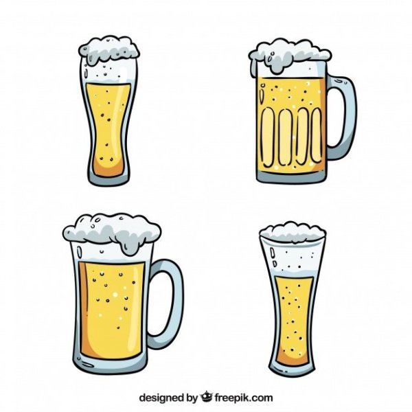 Пиво рисунок легкий