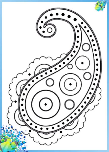 Индийский орнамент Восточный огурец