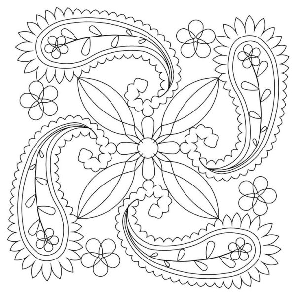 Раскраски индийские узоры